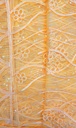 Yellow Net Dupatta with Floral Kadhai
