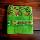 Green Dupatta with Embroidery